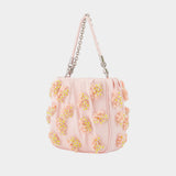 Sac À Main Floral Beaded - SELF PORTRAIT - Synthétique - Rose