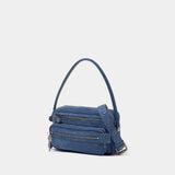Sac Porté Épaule Camero Party V - Acne Studios - Cuir - Bleu