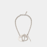 Collier Heart Handcuff - Marc Jacobs - Laiton - Argenté