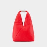 Sac À Main Japanese Media - MM6 Maison Margiela - Cuir - Rouge