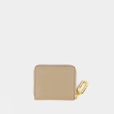 Portefeuille The Slim Compact - Marc Jacobs - Cuir - Beige