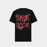 T-Shirt Manche Courte Avec Ruban - Simone Rocha - Coton - Noir