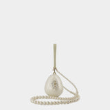 Sac À Bandoulière Micro Egg Bag - Simone Rocha - Pvc - Beige