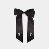 Barrettes Flower Bow - Simone Rocha - Polyester - Noir