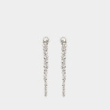 Boucles D'oreilles Drip - Simone Rocha - Cristal - Gris