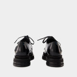 Mocassins Heart Toe Grommet Brogue - Simone Rocha - Cuir - Noir