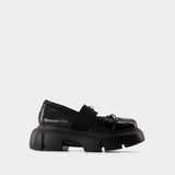 Ballerines Platform Ballet Brogues - Simone Rocha - Cuir - Noir