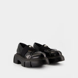 Ballerines Platform Ballet Brogues - Simone Rocha - Cuir - Noir