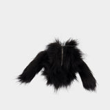 Porte-Monnaie Hare - Simone Rocha - Fausse Fourrure - Noir
