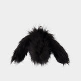 Porte-Monnaie Hare - Simone Rocha - Fausse Fourrure - Noir