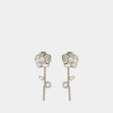 Boucles D'oreilles Blooming Poppy - Simone Rocha - Métal - Argenté