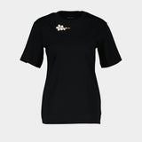 T-Shirt Boy W/ Emb - Simone Rocha - Coton - Noir