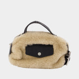 Sac Mini Biker - Simone Rocha - Fausse Fourrure - Beige
