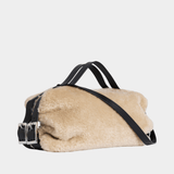 Sac À Main Biker - Simone Rocha - Fausse Fourrure - Beige