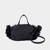 Sac À Main Mini Double Ribbon Rosette - Simone Rocha - Nylon - Noir