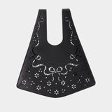 Cabas Mini Lasercut - Simone Rocha - Cuir - Noir