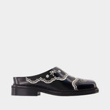 Sandales Floral Lace - Simone Rocha - Cuir - Noir