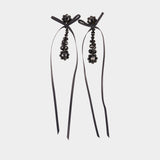 Boucles D'oreilles Victorian Drip - Simone Rocha - Synthétique - Noir