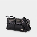 Sac À Bandoulière Top Handle Mini - MM6 Maison Margiela - Cuir - Noir