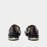 Mocassins Aj1348 - Toga Pulla - Cuir - Noir