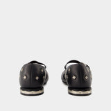 Ballerines Aj1342 - Toga Pulla - Cuir - Noir