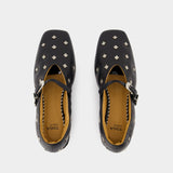 Ballerines Aj1342 - Toga Pulla - Cuir - Noir