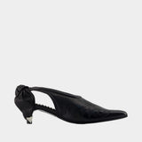 Sandales Aj1457 - Toga Pulla - Cuir - Noir