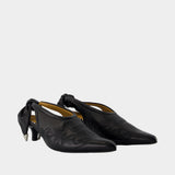Sandales Aj1457 - Toga Pulla - Cuir - Noir
