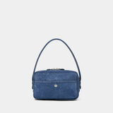 Sac Porté Épaule Camero Party V - Acne Studios - Cuir - Bleu