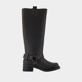 Bottes Sabrenta - Samsoe Samsoe - Cuir - Vert