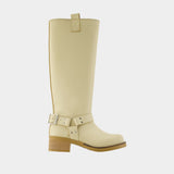 Bottes Sabrenta 15874 - SAMSØE SAMSØE - Cuir - Ivoire
