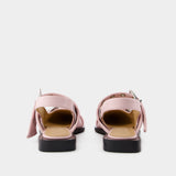 Ballerines Feminine Buckle - Ganni - Cuir Synthétique - Rose