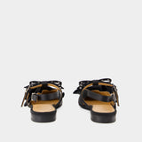 Ballerines Big Bow - Ganni - Synthétique - Noir
