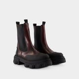 Bottines Chelsea - Ganni - Synthétique - Noir