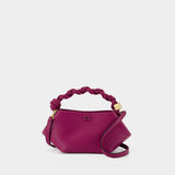 Sac À Bandoulière Bou Mini - Ganni - Cuir - Violet