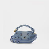 Sac À Bandoulière Bou Mini Charms - Ganni - Coton - Bleu