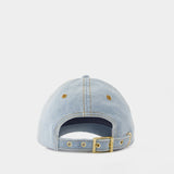Casquette - Ganni - Denim - Bleu