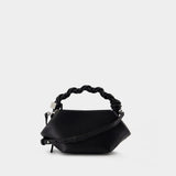 Sac À Bandoulière Bou Mini Eyelets - Ganni - Cuir - Noir