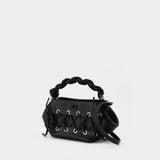 Sac À Bandoulière Bou Mini Eyelets - Ganni - Cuir - Noir