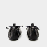 Ballerines Eyelets - Ganni - Synthetique - Noir