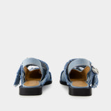 Ballerines Charms - Ganni - Denim - Bleu