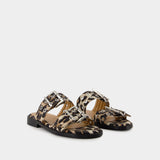 Sandales Feminine - Ganni - Denim - Imprimé