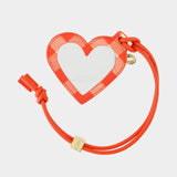 Porte-Clé Bou Heart - Ganni - Cuir - Rouge