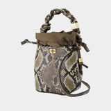 Sac À Main Bou Bucket Mini - Ganni - Cuir - Imprimé