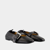 Ballerines Butterfly - Ganni - Synthétique - Noir