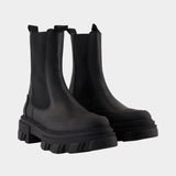 Bottines Chelsea - Ganni - Cuir - Noir