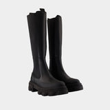 Bottes Chelsea - Ganni - Cuir - Noir