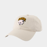 Casquette Cat - Ganni - Coton - Blanc