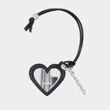 Miroir Bou Heart Snake - Ganni - Synthétique - Noir