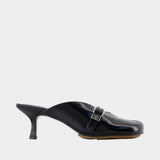 Sandales Sue Heeled - Ganni - Cuir - Noir